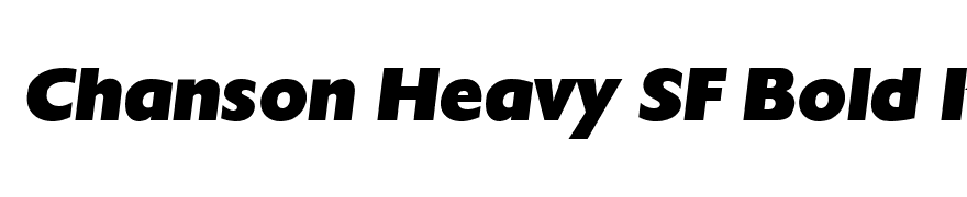 Chanson Heavy SF Bold Italic