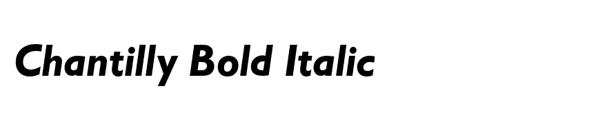 Chantilly Bold Italic