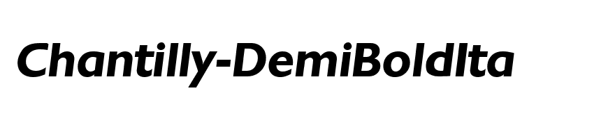 Chantilly-DemiBoldIta