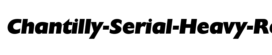 Chantilly-Serial-Heavy-RegularItalic