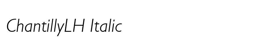 ChantillyLH Italic