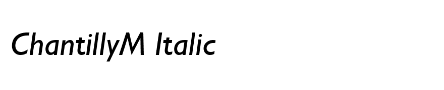 ChantillyM Italic