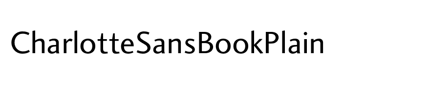 CharlotteSansBookPlain