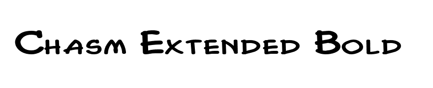 Chasm Extended Bold