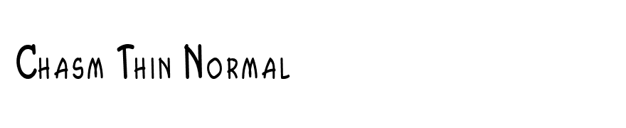 Chasm Thin Normal