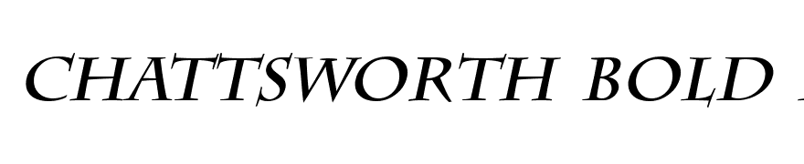 Chattsworth Bold Italic