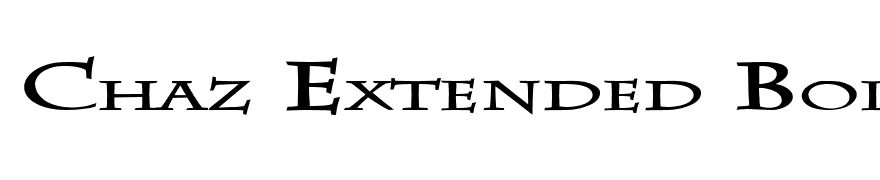 Chaz Extended Bold