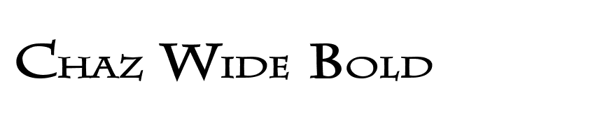 Chaz Wide Bold