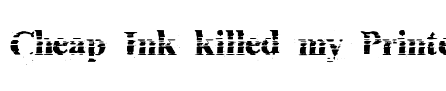 Cheap Ink killed my Printer