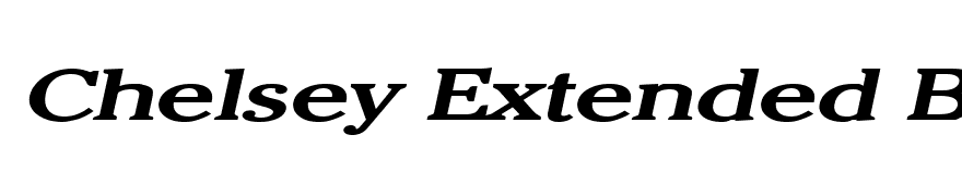 Chelsey Extended Bold Italic