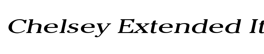 Chelsey Extended Italic