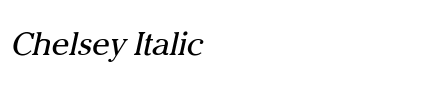 Chelsey Italic