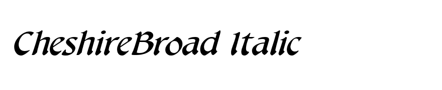 CheshireBroad Italic