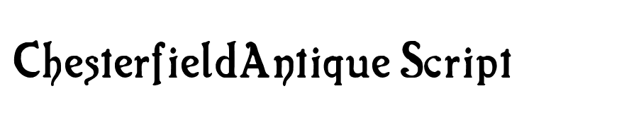 ChesterfieldAntique Script