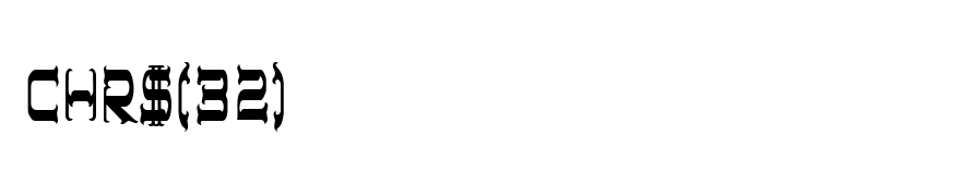 CHR$(32)