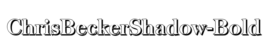 ChrisBeckerShadow-Bold