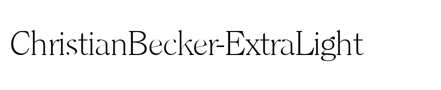 ChristianBecker-ExtraLight