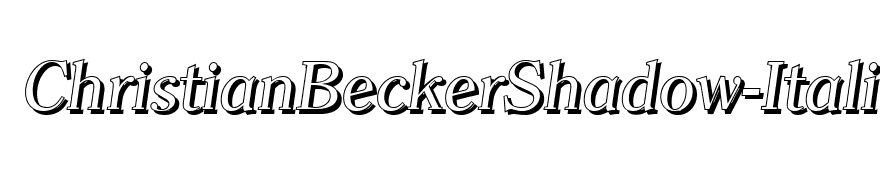 ChristianBeckerShadow-Italic
