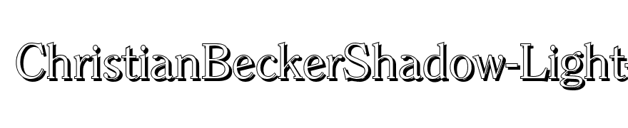 ChristianBeckerShadow-Light-Regular