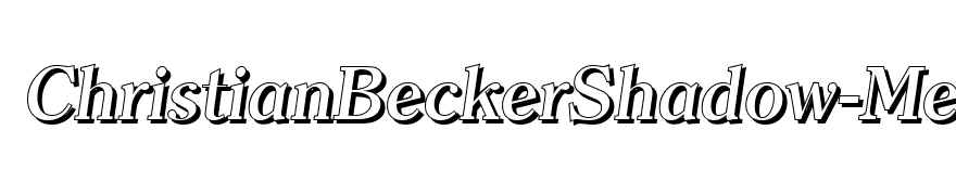 ChristianBeckerShadow-Medium-Italic
