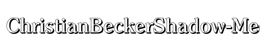 ChristianBeckerShadow-Medium-Regular