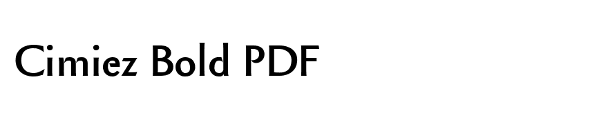 Cimiez Bold PDF