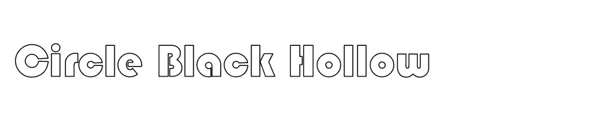 Circle Black Hollow