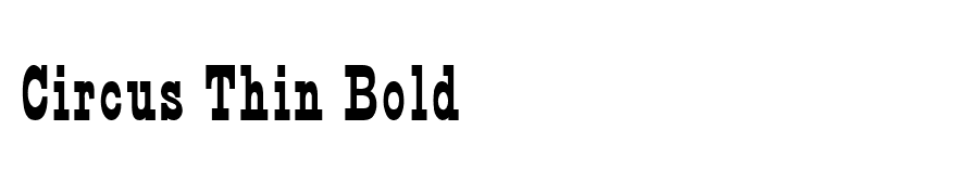 Circus Thin Bold
