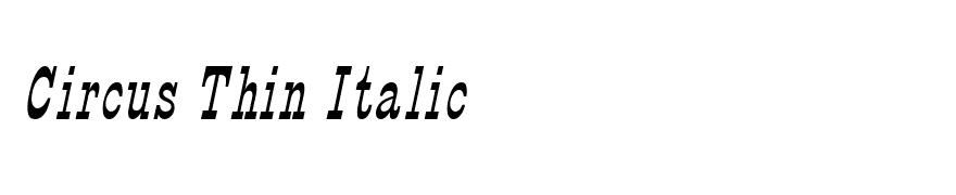 Circus Thin Italic
