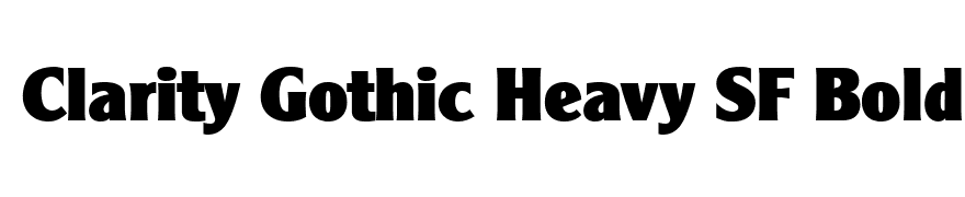 Clarity Gothic Heavy SF Bold