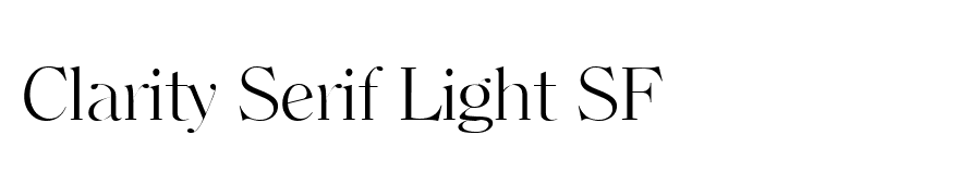 Clarity Serif Light SF