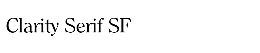 Clarity Serif SF