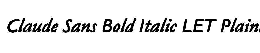 Claude Sans Bold Italic LET Plain1.0