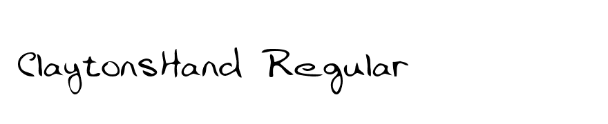 ClaytonsHand Regular