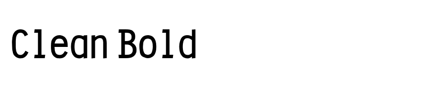 Clean Bold