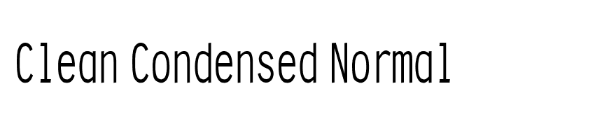 Clean Condensed Normal