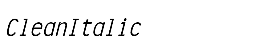 Clean Italic