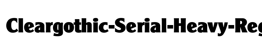 Cleargothic-Serial-Heavy-Regular