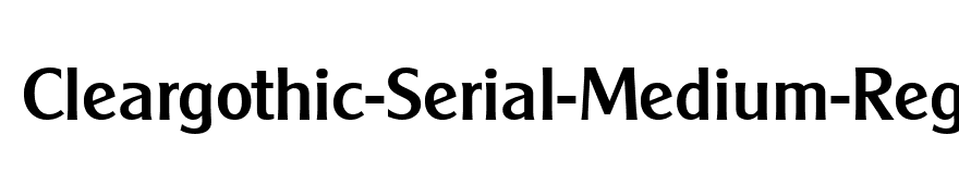 Cleargothic-Serial-Medium-Regular