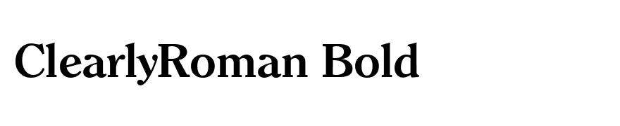 ClearlyRoman Bold