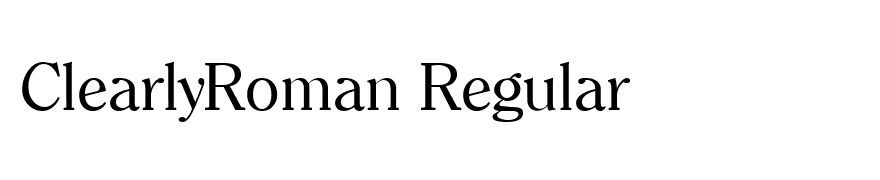 ClearlyRoman Regular