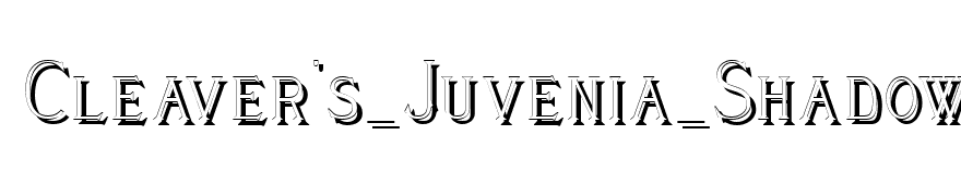 Cleaver's_Juvenia_Shadowed