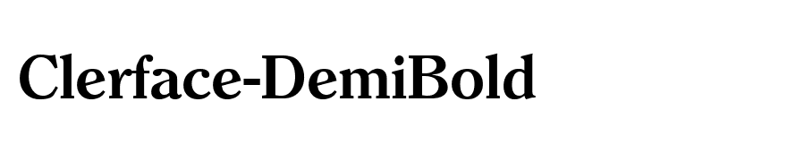 Clerface-DemiBold
