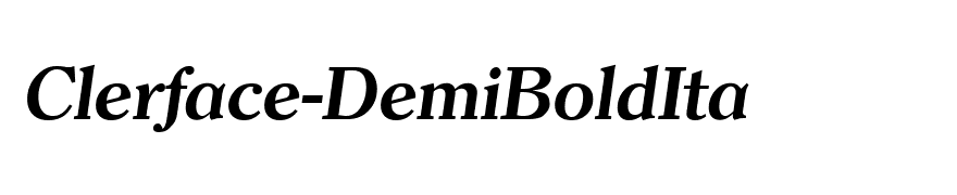 Clerface-DemiBoldIta