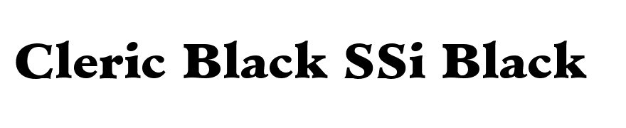 Cleric Black SSi Black