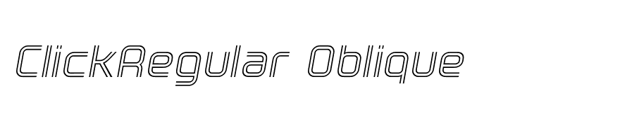 ClickRegular Oblique