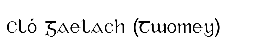 Cló Gaelach (Twomey)