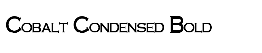 Cobalt Condensed Bold