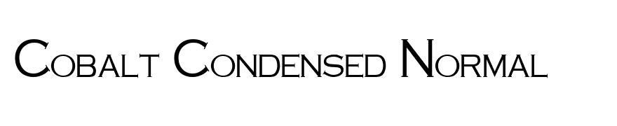 Cobalt Condensed Normal