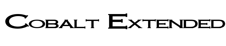 Cobalt Extended Bold
